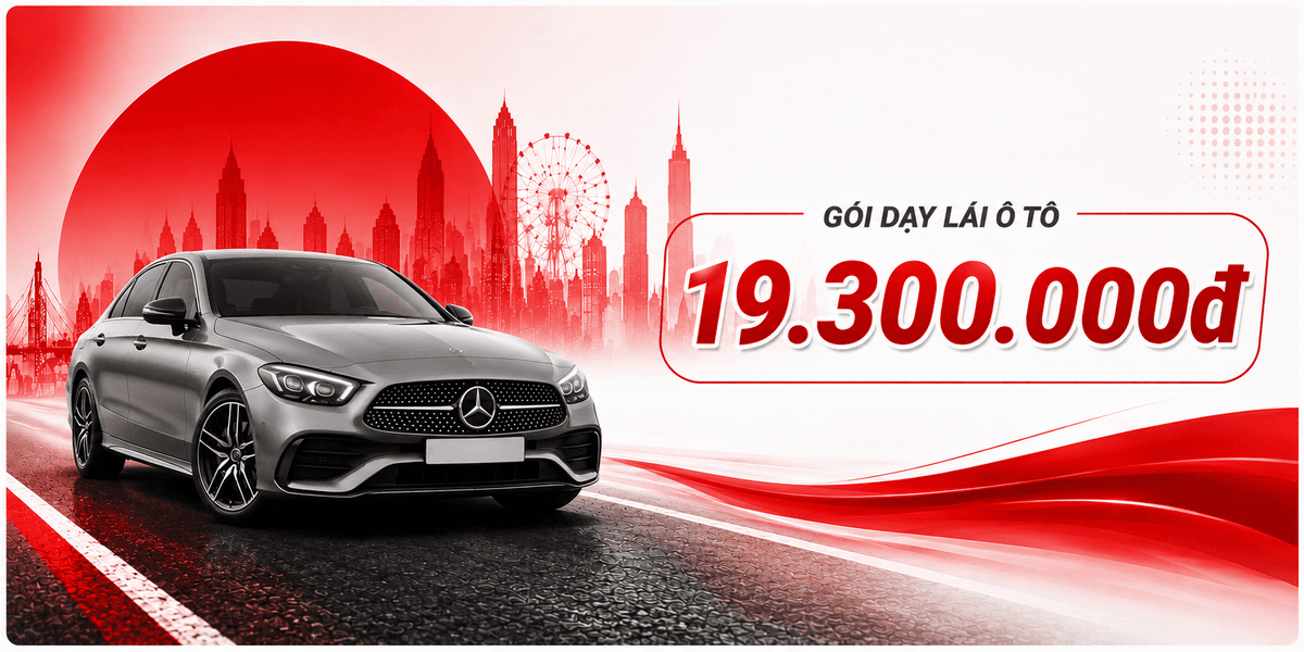 Học phí khóa HẠNG B (SÀN & TỰ ĐỘNG) là 19.300.000đ Hồ sơ trọn gói sát hạch